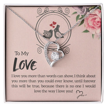 To My Love - Forever Love Necklace - Gift Set - SLDDL0077 - Sunshine Letters Co